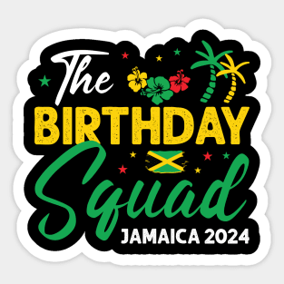 Jamaica Squad Vacation Jamaica Bday Queen Gift For Men Women Sticker